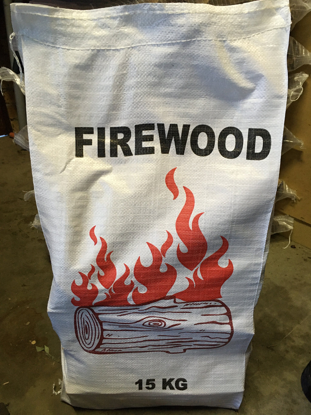 15kg bags of Premium Ironbark firewood (triple-split)