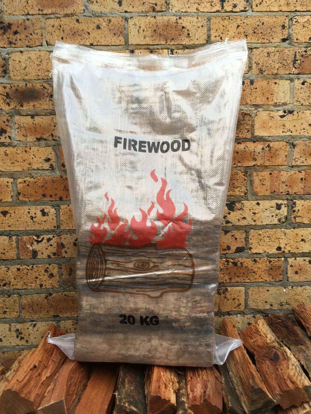 20kg bags of Premium Ironbark firewood (double-split)